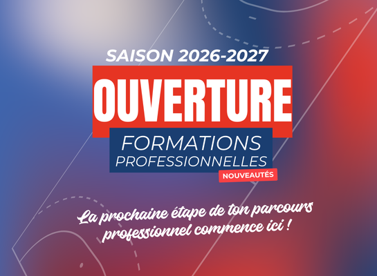 Les formations professionnelles 2026/2027