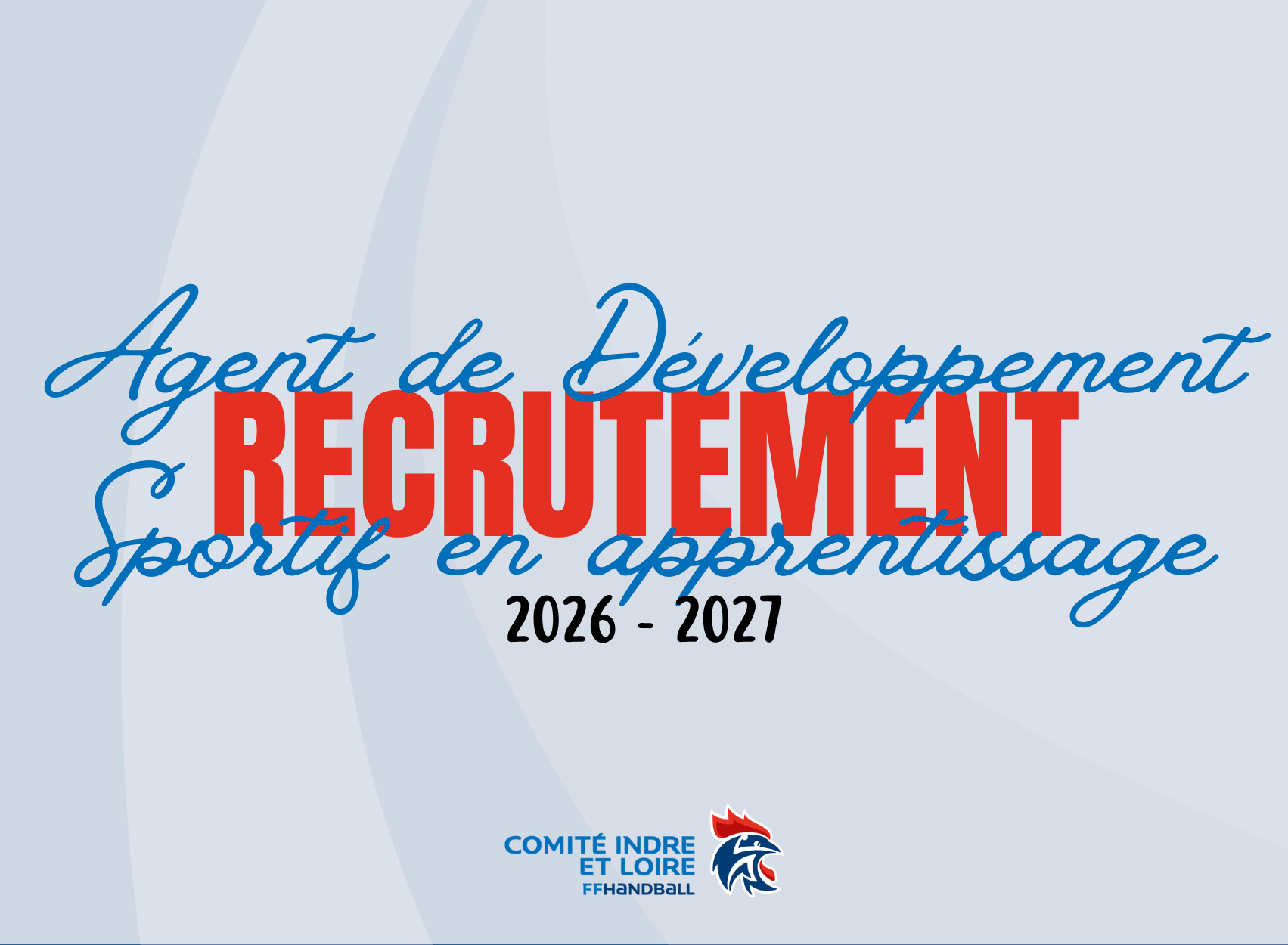 Recherche Agent de Développement Sportif en contrat d’apprentissage pour la saison 2026 – 2027